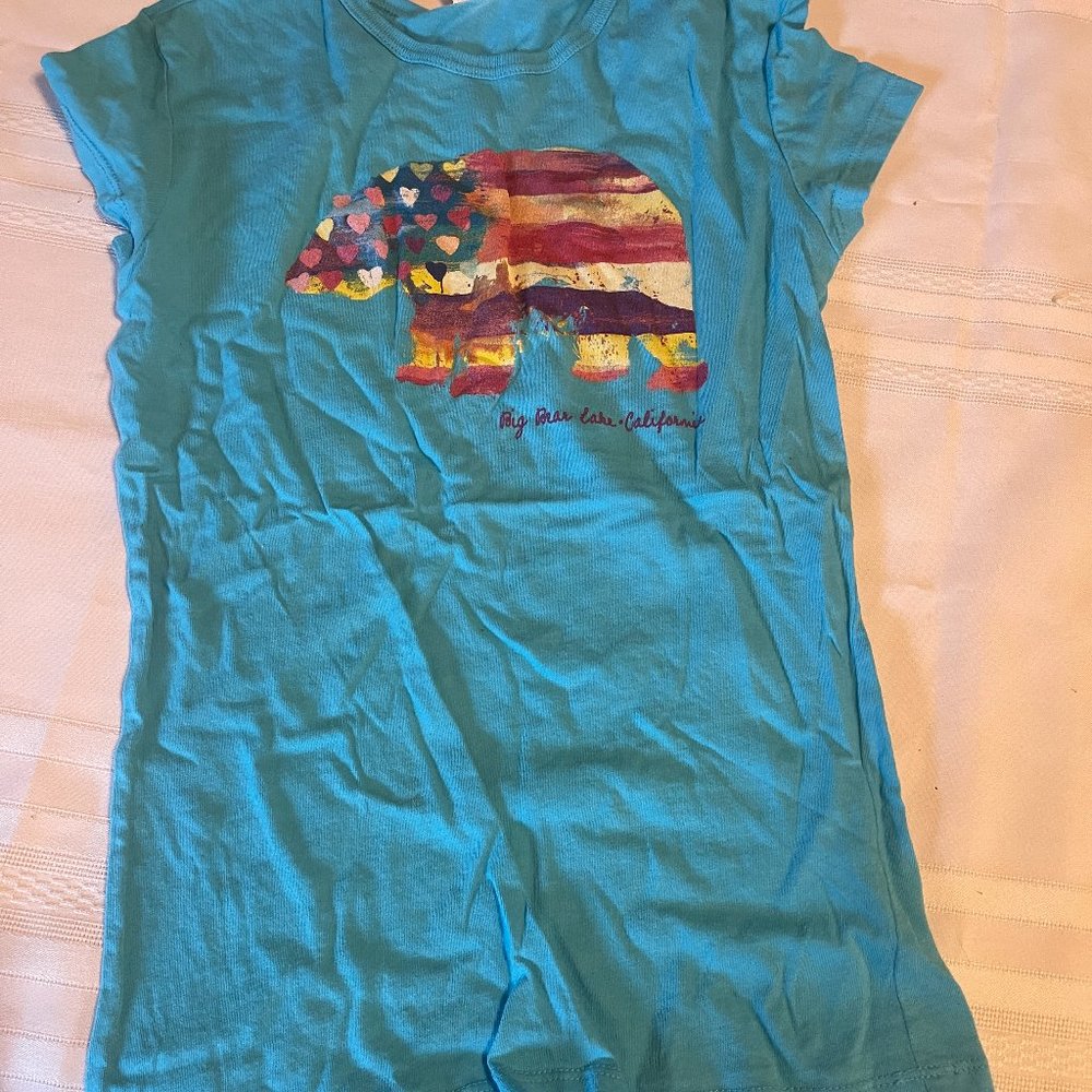 The Duck Co T Shirt YL Girls, Bear Big Bear Lake CA (C)